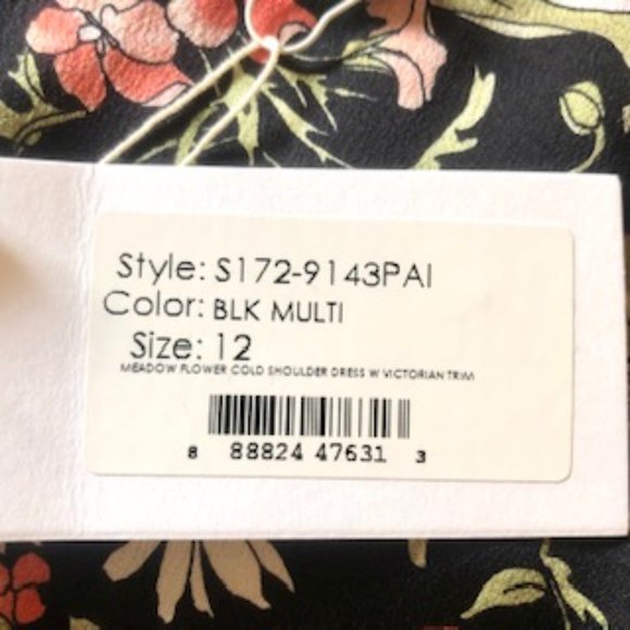 Philip Lim Cold Shoulder Silk Floral Dress - Picture 8 of 9